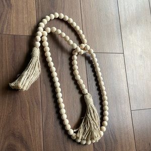 Wooden bead decor NWOT